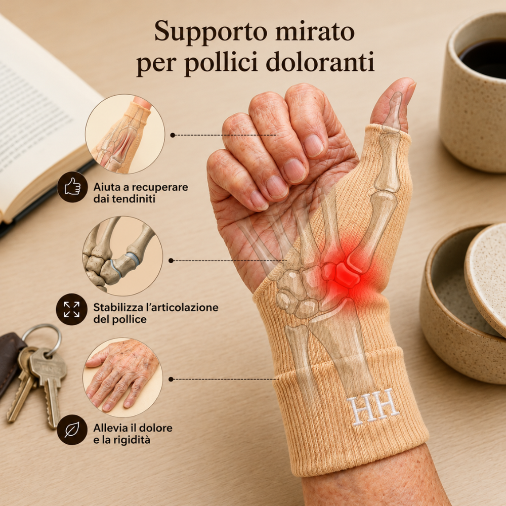 Supporto per Pollice Dolorante durante Maglia e Uncinetto